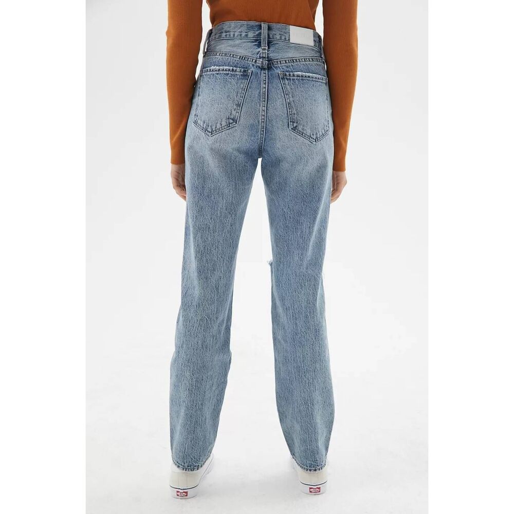 Pistola Women's Straight Leg Jeans Size 28 Ultra High Waist Button Fly Play Day - Picture 2 of 15